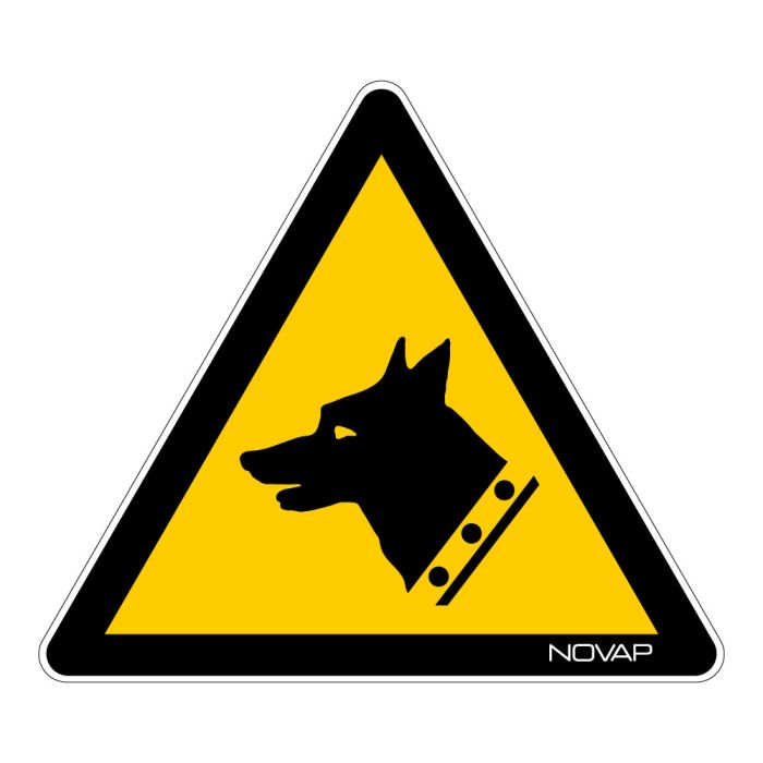 Panneau Danger chien de garde - Novap