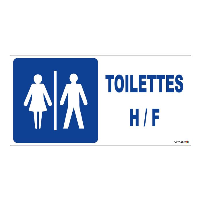 Panneau Toilettes H/F - Rigide 960x480mm - Novap