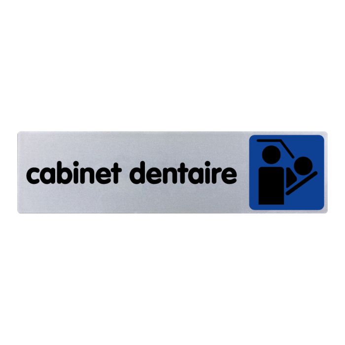 Plaquette de porte Cabinet dentaire - couleur 170x45mm - Novap