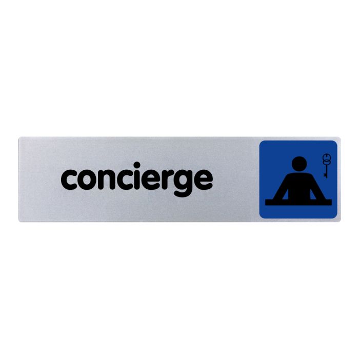 Plaquette de porte Concierge - couleur 170x45mm - Novap