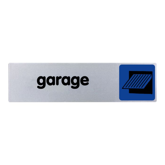 Plaquette de porte Garage - couleur 170x45mm - Novap