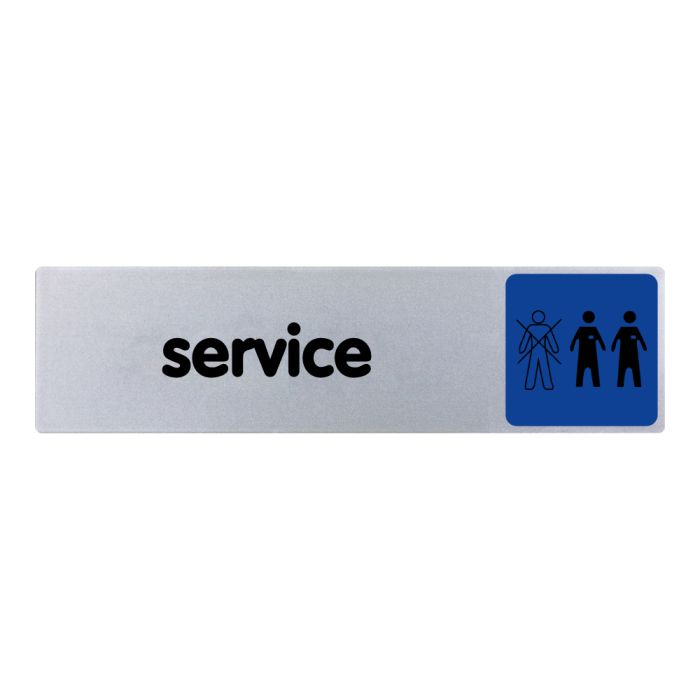 Plaquette de porte Service - couleur 170x45mm - Novap