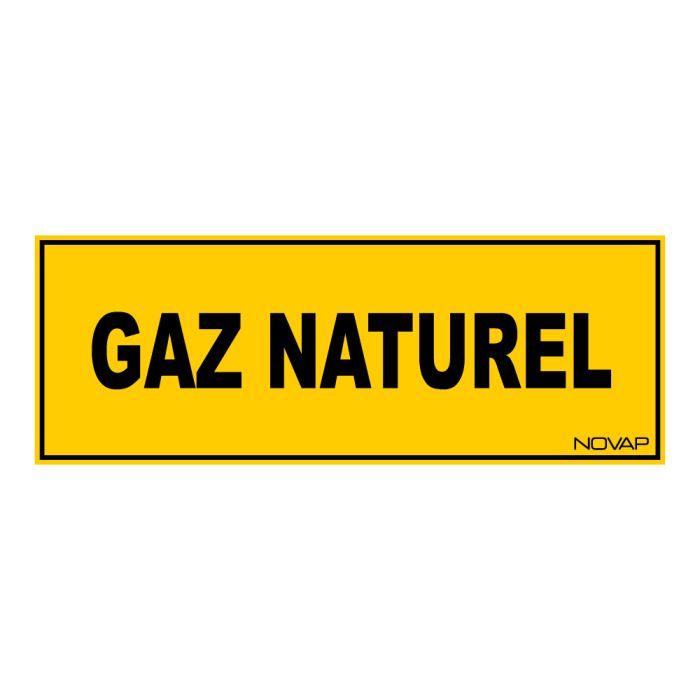 Panneau Gaz naturel - Rigide 330x120mm - Novap