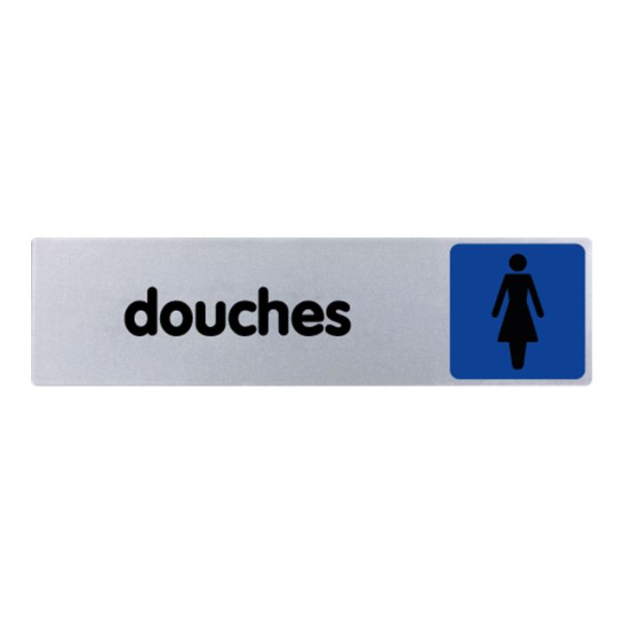 Plaquette de porte Douches femmes - couleur 170x45mm - Novap