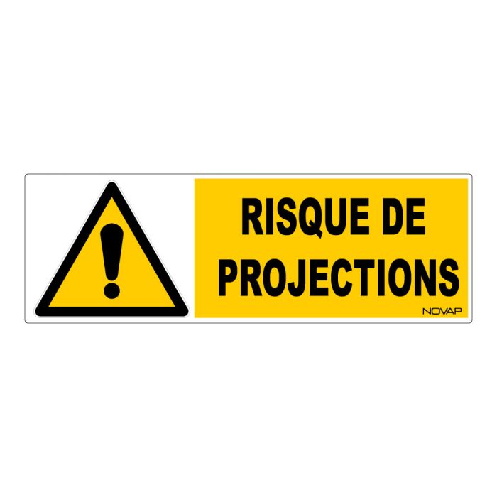 Panneau risque de projections - Rigide 450x150mm - Novap