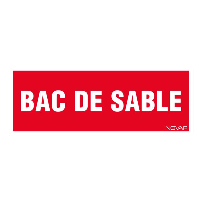 Panneau Bac de sable - Rigide 330x120mm - Novap