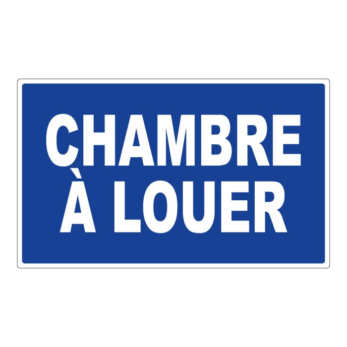 Panneau Chambre à louer - Rigide 330x200mm - Novap