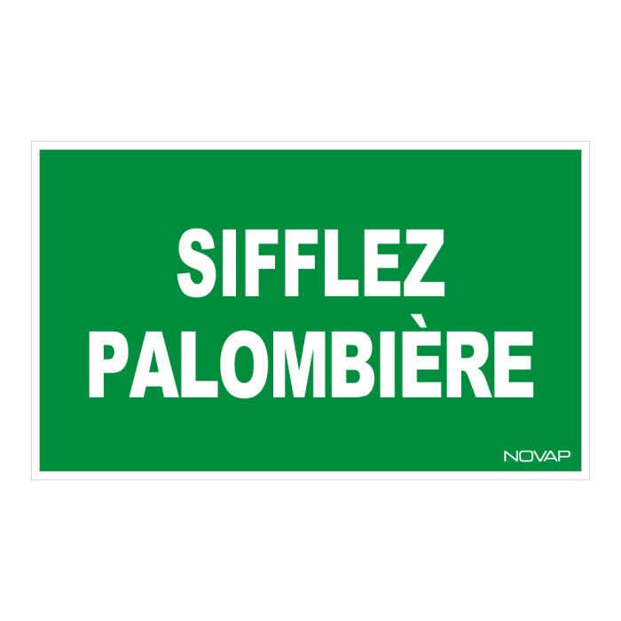 Panneau Sifflez palombières - Rigide 330x200mm - Novap