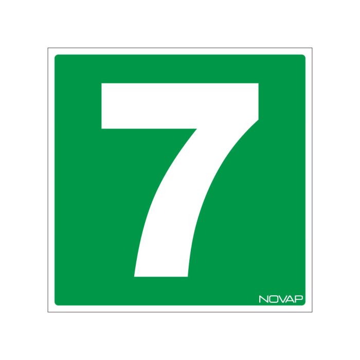 N°7 - 200x200mm - Rigide Vert - Novap