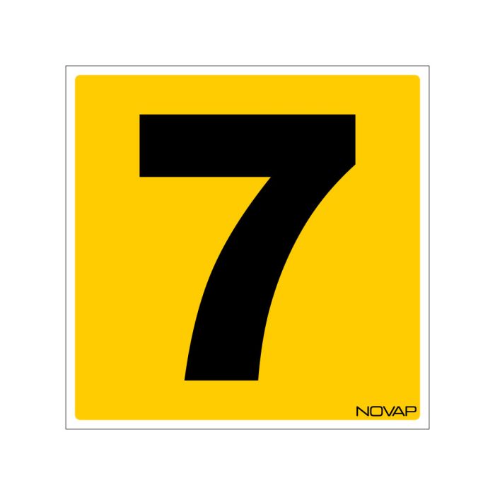 N°7 - 200x200mm - Rigide Jaune - Novap