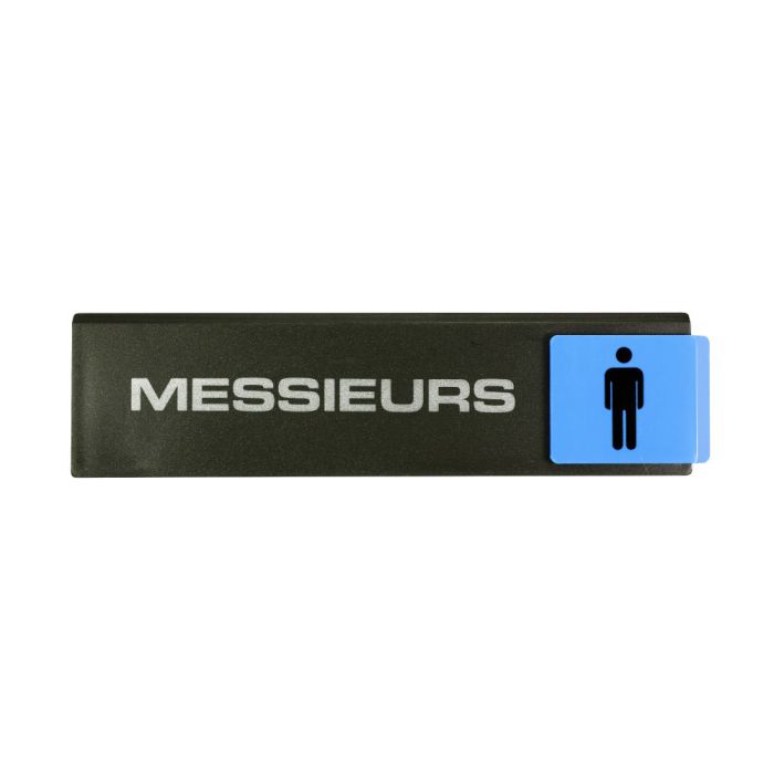 Plaquette de porte Messieurs - Europe design 175x45mm - Novap