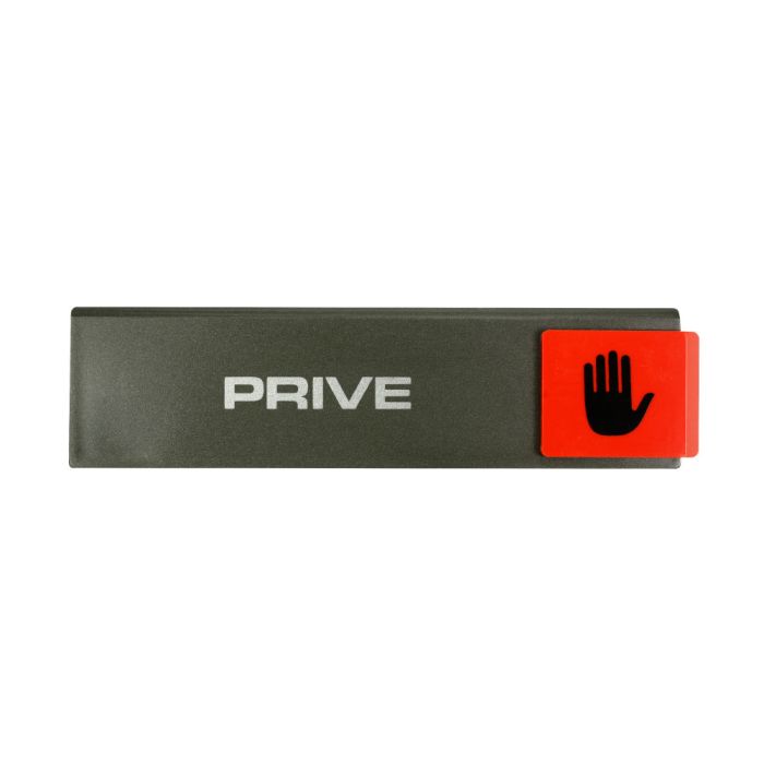 Plaquette de porte Privé - Europe design 175x45mm - Novap