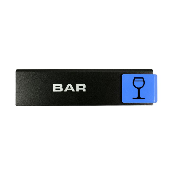 Plaquette de porte Bar - Europe design 175x45mm - Novap