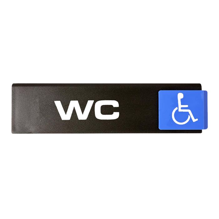 Plaquette de porte WC handicapés - Europe Access 175x45mm - Novap