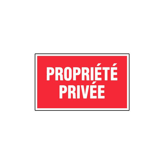 panneau propriété privée Stock Photo