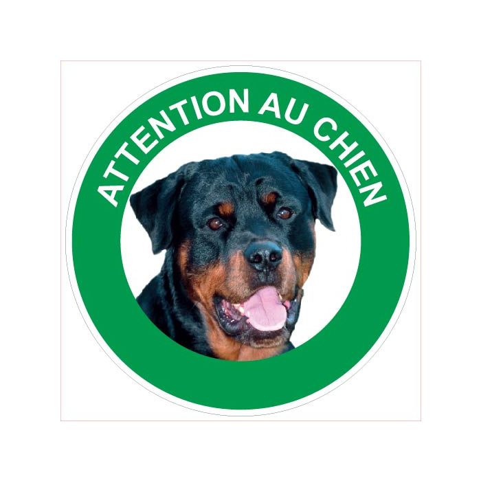 Achetez sur  votre Panneau Attention au chien Rottweiler