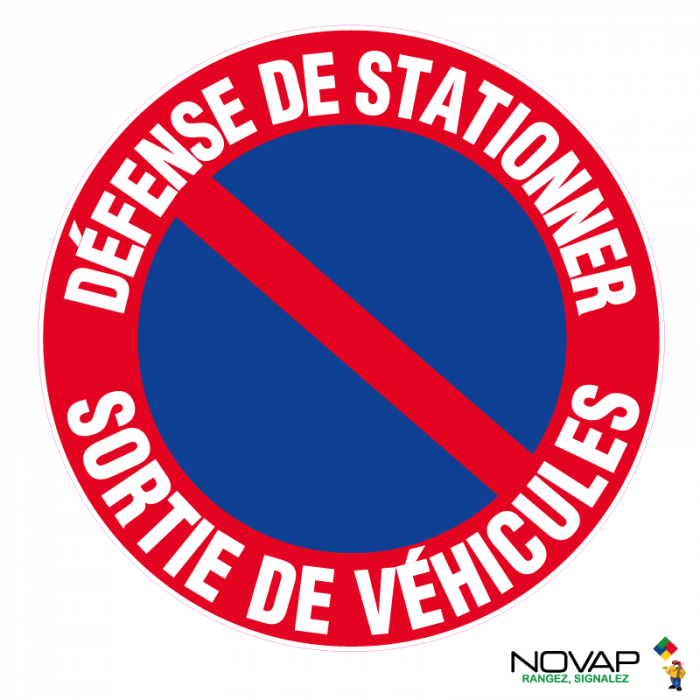 TOPCAR - Panneau Ne pas stationner Sortie de véhicule - 17573