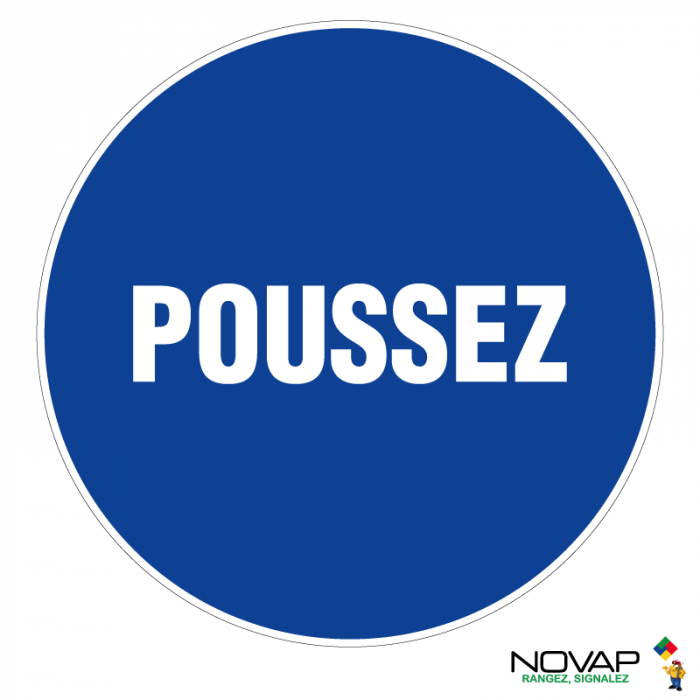 Panneau Poussez - Novap