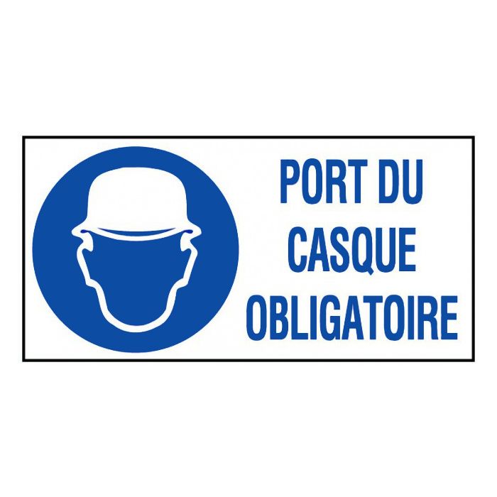 Panneau Port Du Casque Obligatoire Stocksignes Clube Zeros Eco