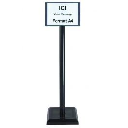 Achetez Sur Novap Fr Votre Poteau Pvc Noir Hauteur Cm Avec Support D