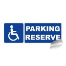 Panneau Parking réserve au handicapé- Alu 330x120mm - Novap