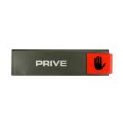 Plaquette de porte Privé - Europe design 175x45mm - 4260587