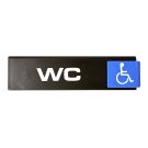 Plaquette WC handicapés - Europe Access 175x45mm - Novap