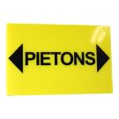 Panneau piétons + flèches 300X200mm - 4304663