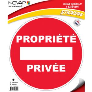 Panneau Propriété privée - Vinyle adhésif Ø300mm - 4031934