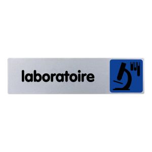 Plaquette de porte Laboratoire - couleur 170x45mm - 4033198