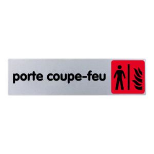 Plaquette de porte Porte coupe-feu - couleur 170x45mm - 4033341