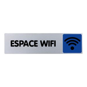 Plaquette de porte zone wifi - couleur 170x45mm - 4037455