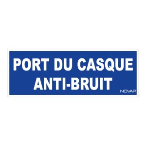 Panneau Port casque anti-bruit - Rigide 330x120mm - 4140261
