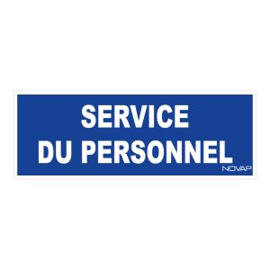 Panneau Service personnel - Rigide 330x120mm - 4140339