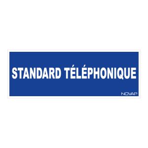 Panneau Standard téléphonique - Rigide 330x120mm - 4140377