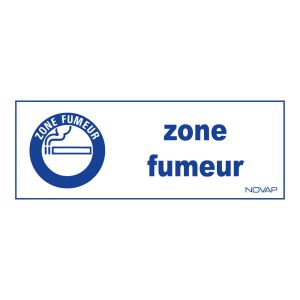 Panneau Zone fumeur - Rigide 330x120mm - 4140551