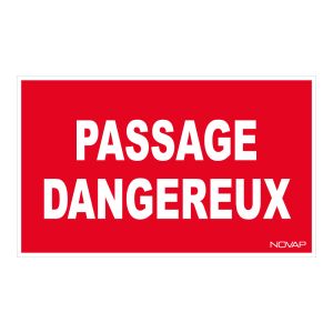 Panneau Passage dangereux - Rigide 330x200mm - 4160375