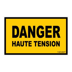 Panneau Danger haute tension - Rigide 330x200mm - 4161396