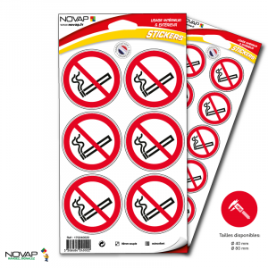 Pictogramme Défense de fumer - Novap