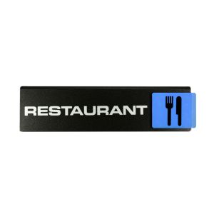 Plaquette de porte Restaurant - Europe design 175x45mm - 4260617