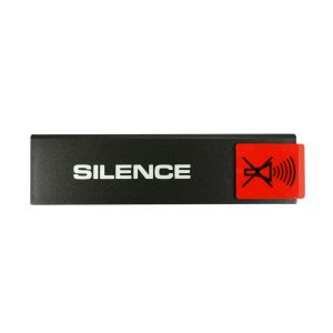 Plaquette de porte Silence - Europe design 175x45mm - 4260679