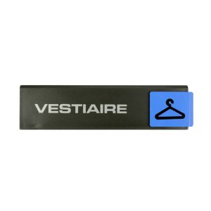 Plaquette de porte Vestiaire - Europe design 175x45mm - 4260792