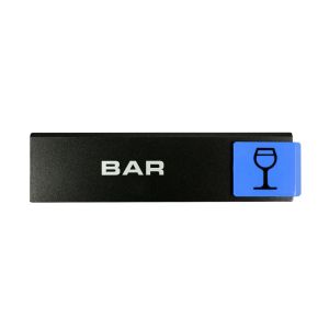 Plaquette de porte Bar - Europe design 175x45mm - 4260914