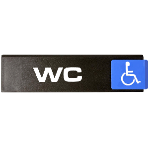 Plaquette WC handicapés - Europe Access 175x45mm - Novap