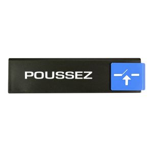 Plaquette Poussez - Europe Access 175x45mm - Novap