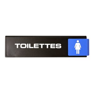 Plaquette Toilettes femmes - Europe Access 175x45mm - Novap