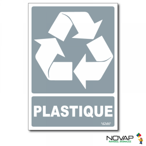 Panneau Recyclage déchets Plastique - Rigide A5 - Novap