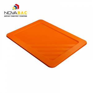Couvercle Novabac 6 au 54L Orange Fluo - Novap
