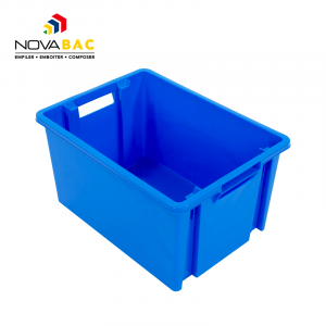 Novabac 18L Bleu électrique - bac de rangement - Novap