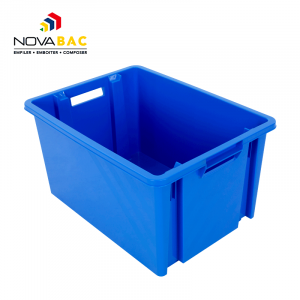 Novabac 54L Bleu électrique - bac de rangement - Novap